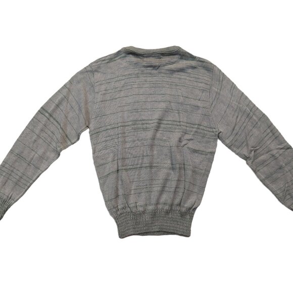 Vintage 1980s SIGN OF THE TIMES Olive Green Knit Crewneck Sweater - Picture 6 of 8